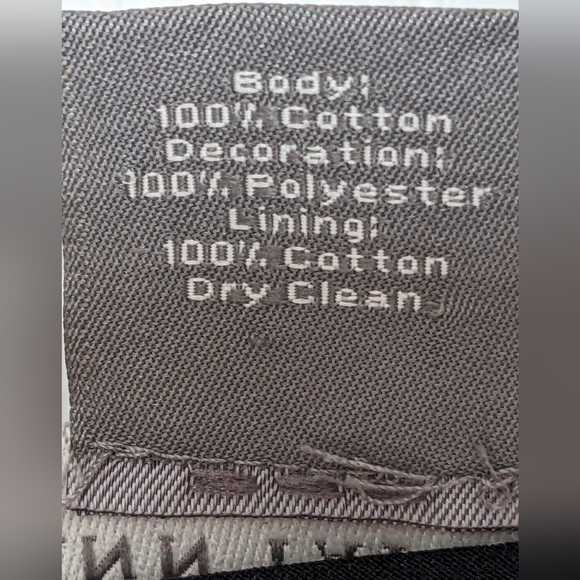 Ann Taylor 10 black cotton skirt with embroidery - Picture 3 of 10